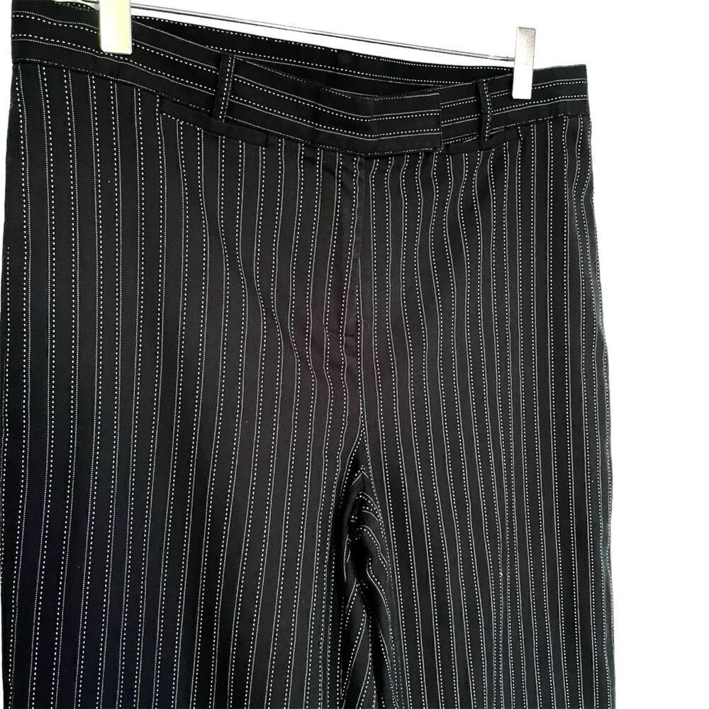 NOH Navy Blue & White Striped Trousers